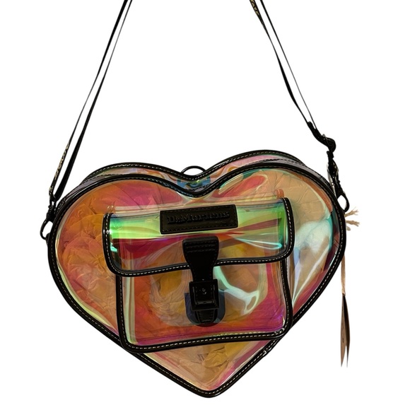 Dr. Martens Handbags - Dr. Martens Heart Shaped Iridescent Transparent Backpack - NWT *